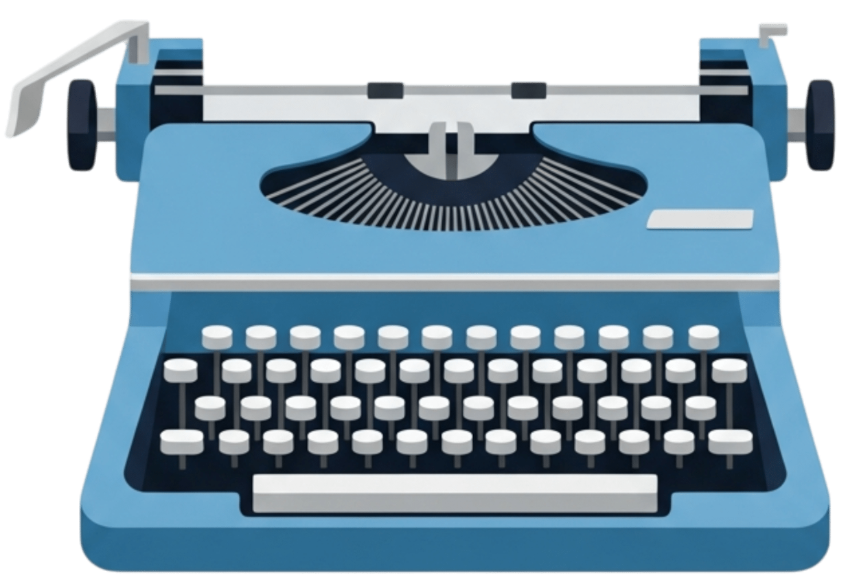 Vectorman - Blue Typewriter-50%