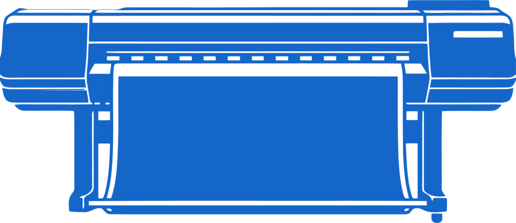 Wide Format Printer Example Vectorman BLUE